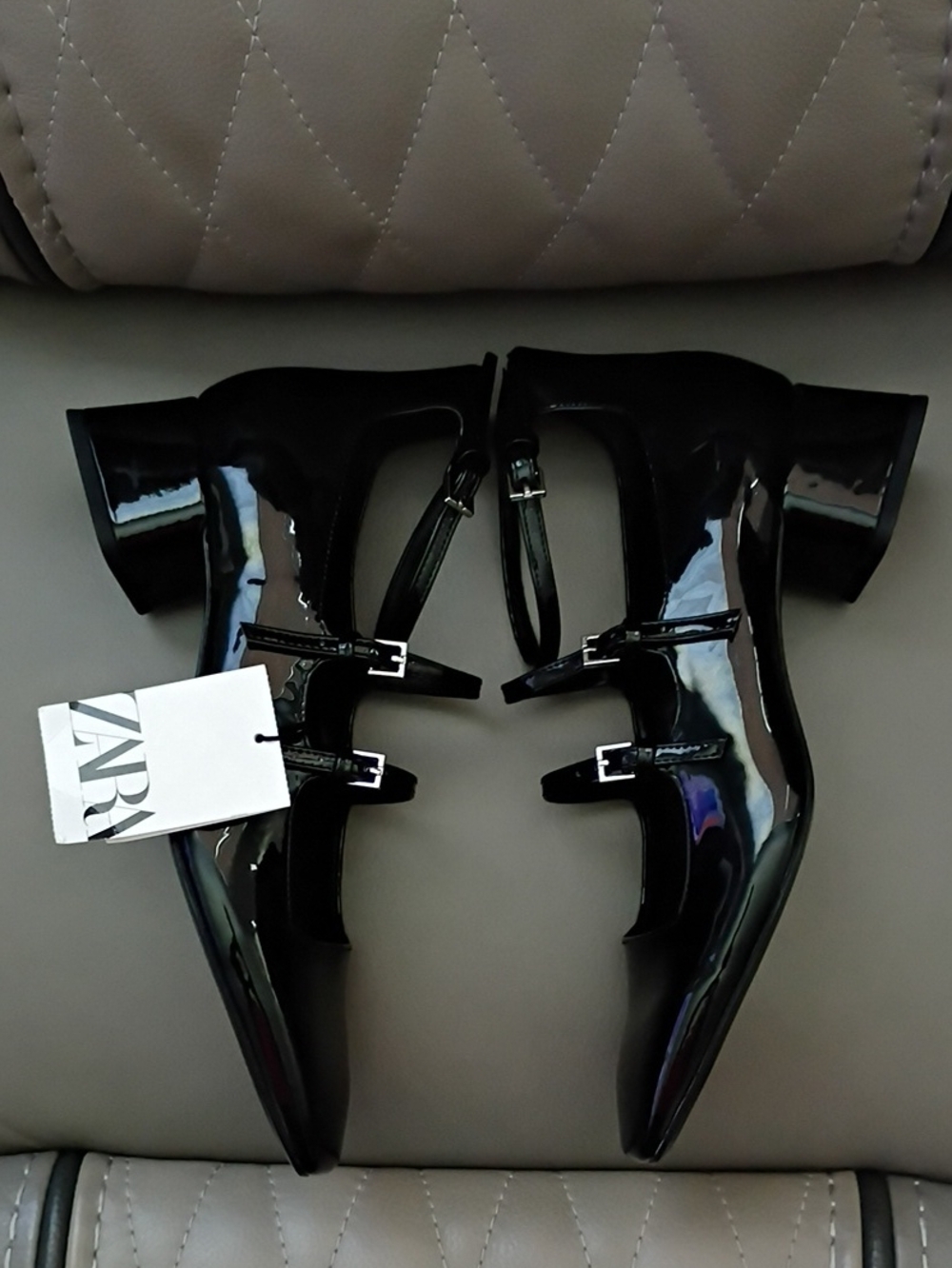 Zara Triple Strap Mary Jane Shoes